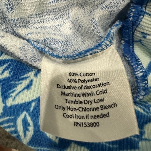 IVORY ELLA Cropped Floral Short Sleeved Hoodie, EUC! - Picture 7 of 8